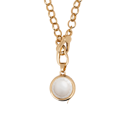 mini plain necklace (circle)