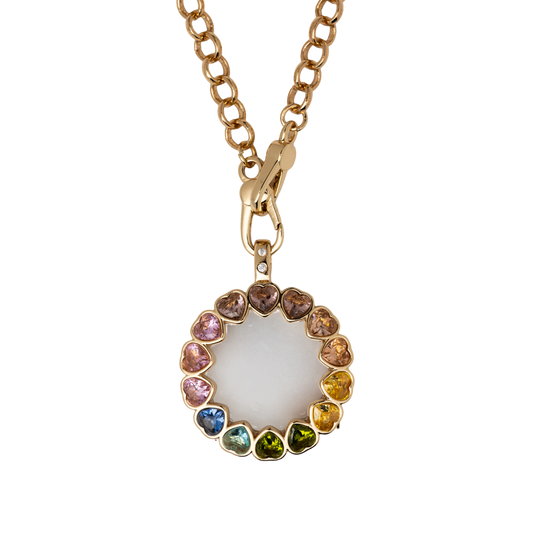 colored stones necklace